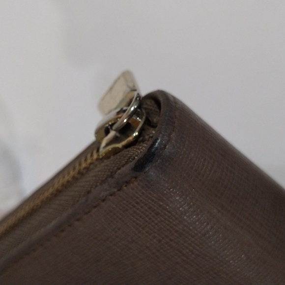 Furla Women’s Babylon Leather Zip Wallet – Brown Grey, Genuine, Includes Box - Picture 5 of 12